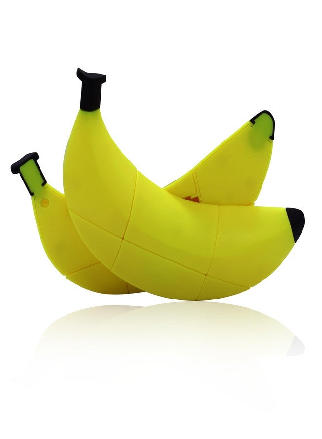 Kiditos Fruit Shaped Banana Magic Speed Cube for Kid - Brain Teaser for Kids, Twisty Educational & Learning Puzzle Toy for Kids for Age 6+ Years - Image 2